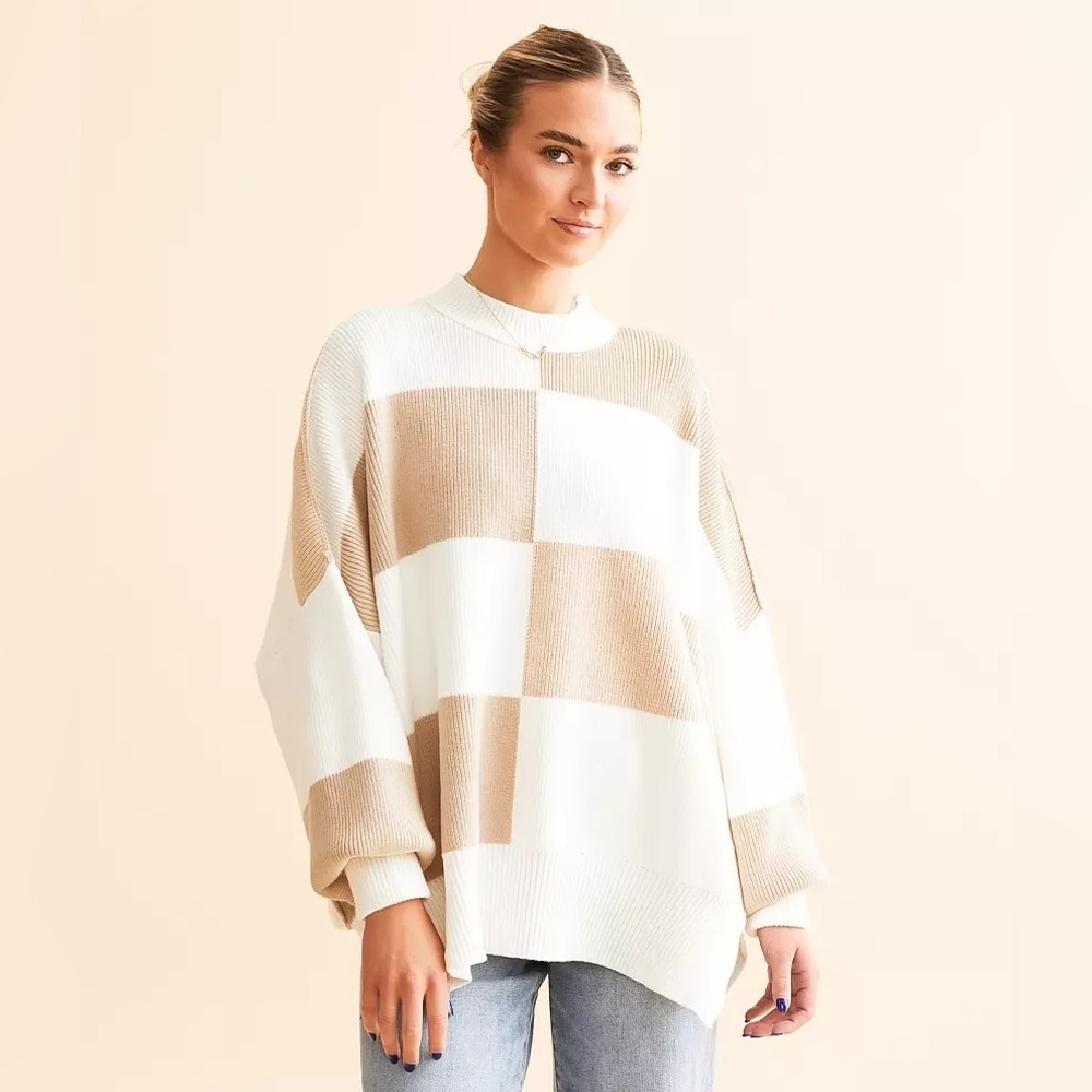 Free people Checker Easy Street Tunic